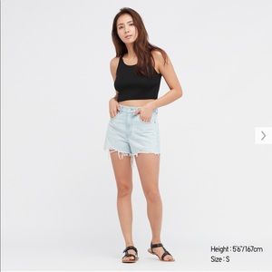 Uniqlo Ribbed Knit Cropped Top